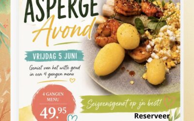 Asperge avond vrijdag 5 juni