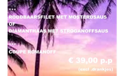 3-Gangen-keuzemenu september “Houd de zomer vast menu”