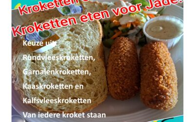 Kroketten eten voor Jade