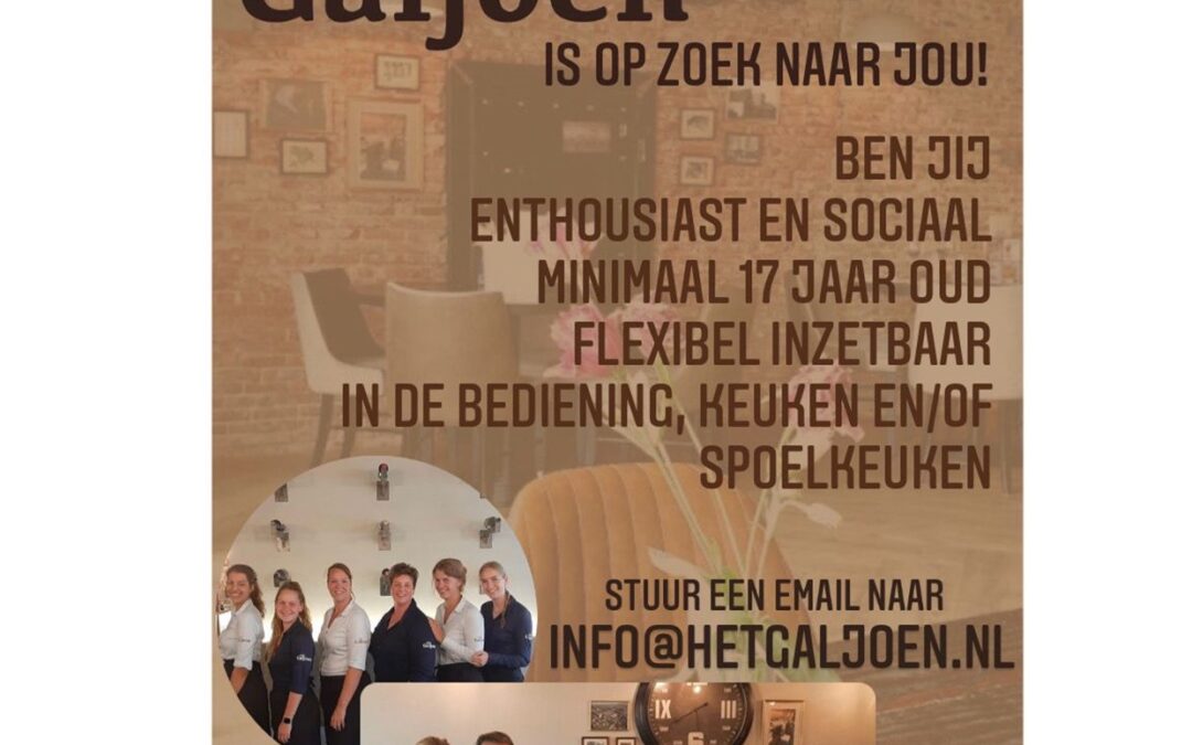 PERSONEEL GEZOCHT